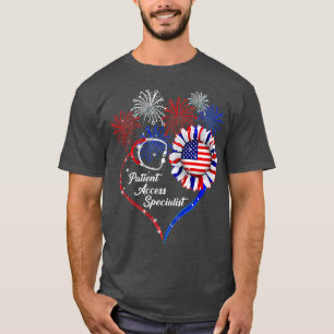 Patriottische specialist op het gebied van patiënt t-shirt