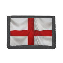 Patriottische St George Cross Engelse vlag Drievoud Portemonnee