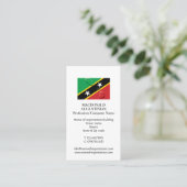 Patriottische ST KITTS FLAG Foto toevoegen Visitekaartje (Staand voorkant)