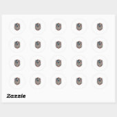 Patriottische Staats trots serie Vector Graphic T- Ronde Sticker (Vel)