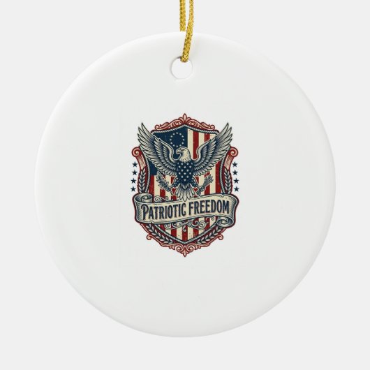 Patriottische Staats trots Serie Vector Graphic Te Keramisch Ornament (Voorkant)