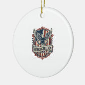 Patriottische Staats trots Serie Vector Graphic Te Keramisch Ornament (Links)