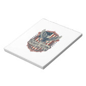 Patriottische Staats trots Serie Vector Graphic Te Notitieblok (Linkerzijde)