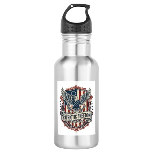 Patriottische Staats trots serie Vector Graphic Te Waterfles (Voorkant)