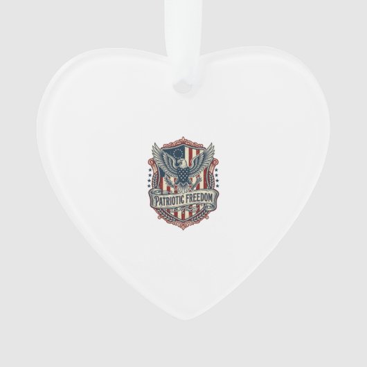 Patriottische Staatstrots Serie Vector Graphic T-s Ornament (voorkant)