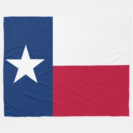 Patriottische staatsvlag Texas Fleece Deken (Voorkant (Horizontaal))