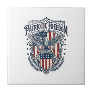 Patriottische stad trots serie vector grafische T- Tegeltje