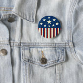 Patriottische Star-Button Ronde Button 5,7 Cm (In situ)