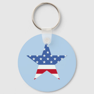 Patriottische Star-Sleutelhanger Sleutelhanger