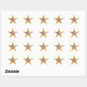 Patriottische Star stickers (Vel)