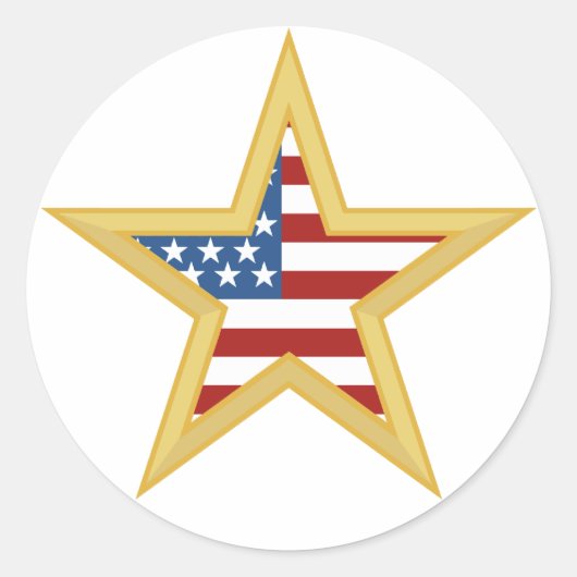 Patriottische Star stickers (Voorkant)