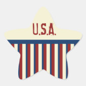 Patriottische Star Stickers (Voorkant)