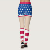 Patriottische Star-Striped Leggings voor Vrouwen (Achterkant)