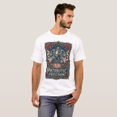 Patriottische Stargazer Vector Graphic T-shirt (Voorkant volledig)