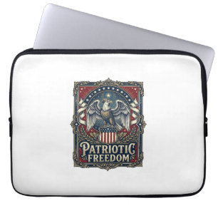 Patriottische Stargazer Vector Graphic T-shirt Laptop Sleeve