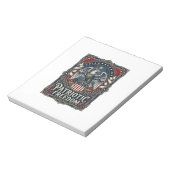 Patriottische Stargazer Vector Graphic T-shirt Notitieblok (Linkerzijde)