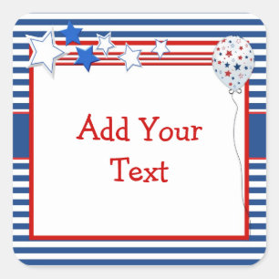 Patriottische Stars en Stripes Sticker