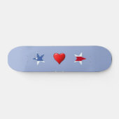 Patriottische stars skateboard (Horizontaal)