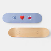 Patriottische stars skateboard (Horizontaal)