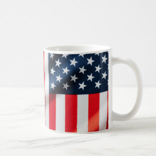 Patriottische Stars & Stripes Klassieke Mok – USA