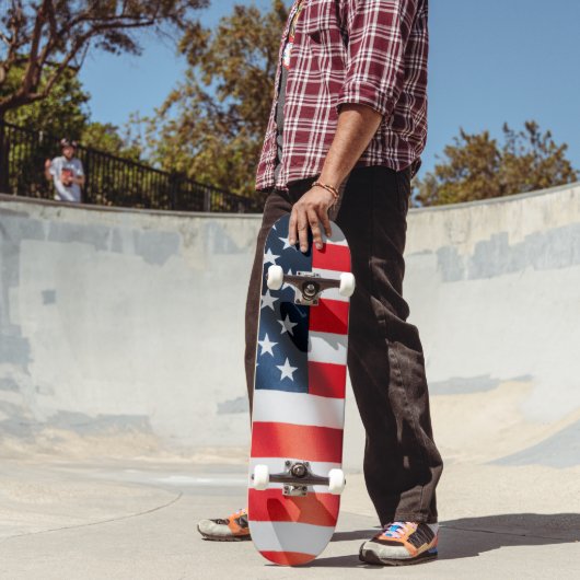 Patriottische Stars & Stripes Skateboard – VS (Buiten 2)