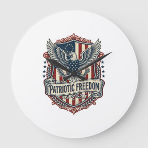 Patriottische State Pride Serie Vector Graphic T-s Grote Klok