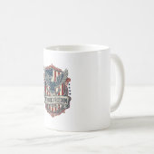 Patriottische State Pride Serie Vector Graphic T-s Koffiemok (Voorkant rechts)
