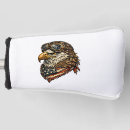 Patriottische Steenarend Golfclub Hoofddeksel met  Golfheadcover