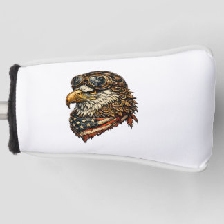 Patriottische Steenarend Golfclub Hoofddeksel met Golfheadcover