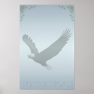 Patriottische Steenarend 'Wij Het Volk' USA Poster
