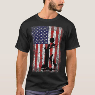 Patriottische steenjagers Amerikaanse vlag T-shirt
