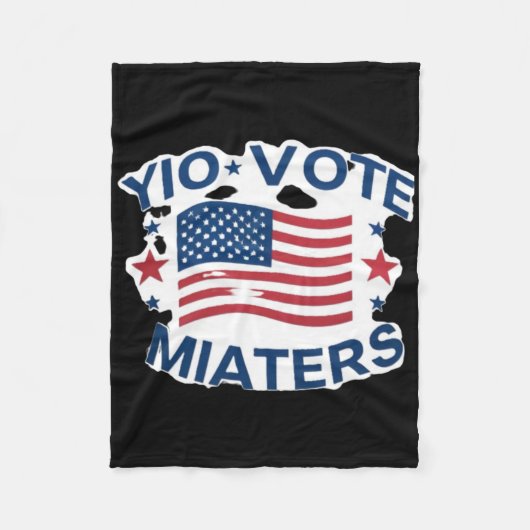 Patriottische stem is een ontwerp met Amerikaanse Fleece Deken (Voorkant)