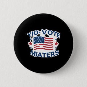 Patriottische stem is een ontwerp met Amerikaanse Ronde Button 5,7 Cm