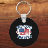 Patriottische stem is een ontwerp met Amerikaanse Sleutelhanger (Voorkant)