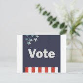 Patriottische stemming briefkaart (Staand voorkant)