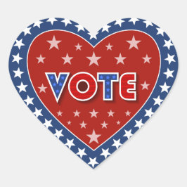 Patriottische stemming hart sticker