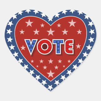 Patriottische stemming hart sticker