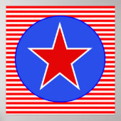 patriottische ster 2 poster (Voorkant)