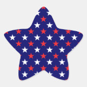 Patriottische sterren 1 ster sticker (Voorkant)