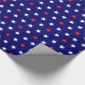 Patriottische Sterren 2 Cadeaupapier (Hoek)