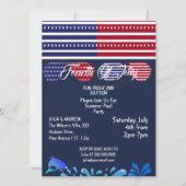 Patriottische sterren 4 juli Amerikaanse vlaggenpo Kaart (Voorkant)