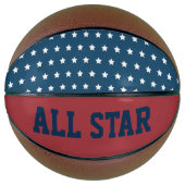 Patriottische sterren Basketball Mini Basketbal (Voorkant)