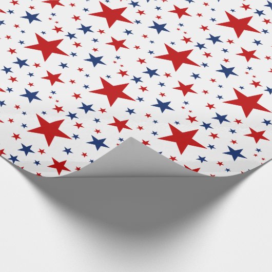Patriottische sterren cadeaupapier (Hoek)