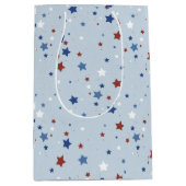 Patriottische sterren cadeautaszak medium cadeauzakje (Voorkant)