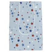 Patriottische sterren cadeautaszak medium cadeauzakje (Achterkant)