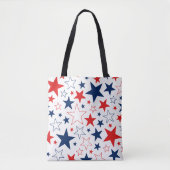 Patriottische Sterren Canvas tas (Voorkant)