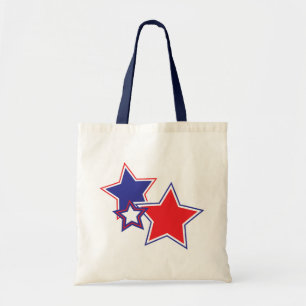Patriottische Sterren Canvas tas