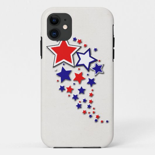Patriottische sterren Case-Mate iPhone case (Achterkant)