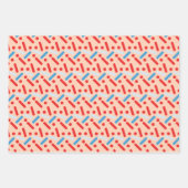  patriottische sterren Chocolate Sprinkles Inpakpapier Vel (Voorkant 2)