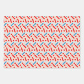  patriottische sterren Chocolate Sprinkles Inpakpapier Vel (Voorkant)